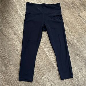 Athleta Navy Blue Elation Capri
